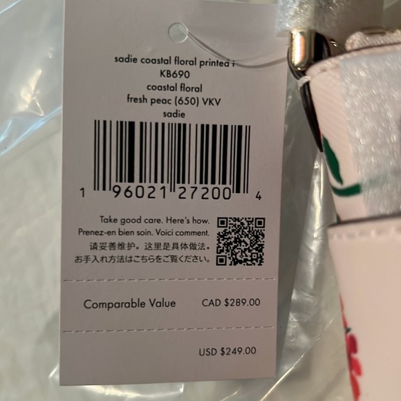 47. Kate Spade Sadie Crossbody Set in Coastal Floral - Picture 7 of 10